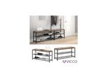 Vicco Schuhbank Fyrk Schuhregal 100Cm Schuhschrank SitzfläChe Sitzbank 2 Ablagen