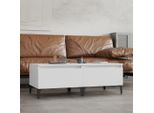 The Living Store Tavolini 2 Pz. Bianco 50X46X35 Cm Materiale A Base Di Legno