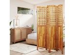 Vidaxl 4 Pz. Paravent 162X2X180 Cm In Legno Massiccio Di Acacia - Divisorio Per Ambienti - Paravent - Divisorio Per Ambienti - Parete Divisoria