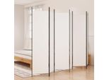 Vidaxl 6 Pezzi Schermo Bianco 300X200 Cm Tessuto - Divisorio - Parete Divisoria - Parete Divisoria