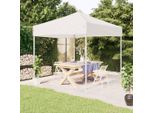 The Living Store Tenda Per Feste Pieghevole Bianca 3X3 M