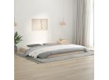 The Living Store Letto In Legno Massiccio 200X200 Cm Pino