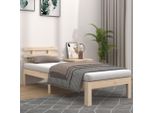 The Living Store Letto In Legno Massiccio 100X200 Cm