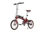 Onesport OT02 Bicicletta Elettrica - Motore 250W Batteria 36V5.2Ah Cerchi Da 16 Pollici Pieghevole - Rosso