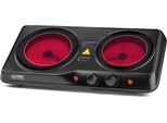 Doppio Piano Cottura A Infrarossi First Austria FA-5097-2, 2000 W, Termostato, Nero