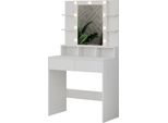 Vicco Tavolo Da Toeletta Taylor, 80 Cm Con Illuminazione A Led, Bianco