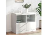 Vidaxl Credenza Con Luci Led Bianche 81X37X67 Cm