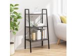 Vidaxl Scaffale In Piedi Con 3 Ripiani Nero 56X35X108 Cm - Scaffale In Piedi - Scaffale In Piedi - Scaffale - Scaffale