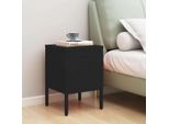 Maison Exclusive - Comodino Nero 35X35X51 Cm Acciaio