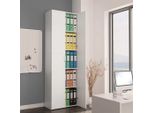 The Living Store Mobile Tv Bianco 60X32X190 Cm Materiale Legno