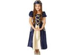 Bristol Novelty - Costume "Rinascimento"" - Bambini BN5847 (104) (Blu/Oro)"