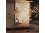 The Living Store Albero Led Con Fiori Di Ciliegio Bianco Caldo 672 Led 400 Cm