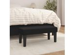 Panca The Living Store Nera 70X30X30 Cm In Tessuto