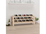Portabottiglie The Living Store 109,5X30X42 Cm In Legno Di Pino Massiccio