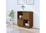 Maison Exclusive - Credenza Marrone Miele 74X35X80 Cm Legno Massello Di Pino