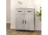 Maison Exclusive - Credenza Grigio Cemento 69,5X34X90 Cm Materiale Ligneo