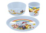 Koziol Stoviglie Per Bambini Paw Patrol Grow 3 Pezzi Blu Chiaro