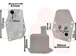 Van Wezel 06003555 Radiatore Olio Motore Per Bmw 3 Touring (E91) 3 Berlina (E90) 3 Berlina (E46) 5 Berlina (E60) 1 Hatchback (E87) 5 Touring (E61)