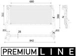 Mahle Cr 2311 000P Radiatore Radiatore Acqua Radiatore Motore Per Bmw 2 Gran Tourer (F46) X1 (F48) 2 Active Tourer (F45) Per Mini Cabrio (F57)