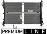 Mahle Cr 2003 000P Radiatore Radiatore Acqua Radiatore Motore Per Opel Combo Furgone/Station Wagon (X12) Combo Combi / Tour (X12) Per Fiat Doblo Furgone/Station Wagon (263)