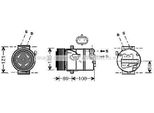 Prasco OLAK438 - Compressore Aria Condizionata Oe 6854056 Per Astra H, Zafira B
