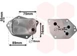 Van Wezel 82003288 Radiatore Olio Motore Per Hyundai Tucson (Tl, Tle) Per Kia Sportage (Sl)