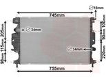 Van Wezel 18012714 - Oe 5184274 Radiatore, Raffreddamento Motore Per Galaxy (Ck), Mondeo V, S-Max (Cj, WA6)