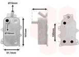 Van Wezel 18013720 Radiatore Olio Motore Per Ford Transit Mk6 Box (V347, V348, Fa) Transit Mk6 Bus (V347, V348, Fd, Fb, Fs, Fz, Fc)