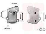 Van Wezel 37013721 Radiatore Olio Motore Per Opel Astra H Caravan (A04) Astra H Hatchback (A04) Astra H Gtc (A04) Astra H Box (L70)
