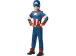Capitan America - Costume - Bambini BN6048 (116) (Blu/Rosso/Bianco)
