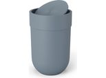 Umbra Schwingdeckelabfalleimer Touch, Kunststoff, Schieferblau, 6 L, 023269-1050