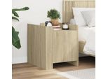 Vidaxl Comodino Rovere Sonoma 45X50X50 Cm Materiale A Base Di Legno