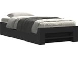 Vidaxl Struttura Letto Nera 90X200 Cm In Materiale Ligneo