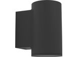 Eglo Lampada Da Esterno A Led Izzalini, Lampada Da Parete Per Esterni Con Luce A Incasso, Lampada Da Parete Per Esterni In Metallo Nero, Lampada Da Esterno Con Lampadina GU10, IP54