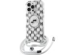 Karl Lagerfeld Klhmp16Xhckcklct Iphone 16 Pro Max 6.9 Transparent Hardcase Iml Crossbody Monogram Karl & Choupette Head Magsafe