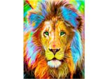 Vikpap W2638 - Pittura Numerica, Tela 30 × 40 Cm - Re Della Savana