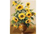 Vikpap W2682 - Pittura Numerica, Tela 30 × 40 Cm - Girasoli