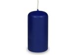 Candela Cilindrica Blu Scuro 40 X 80 Mm - 4 Pz