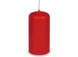 Candela Cilindrica Rossa 50 X 100 Mm - 4 Pz