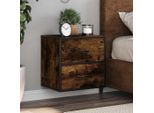 Maison Exclusive - Comodini Da Parete 2 Pezzi Rovere Affumicato 40X31X39,5 Cm