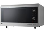 LG Mikrowelle MJ 3965 ACS, schwarz (edelstahlfarben, schwarz), B:54,4cm H:32,7cm T:52,2cm, Mikrowellen, 1100 Watt, Hybrid-Heißluftofen 4-in-1, Mikrowelle