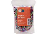 Colorations - Perline Pony Metallic 6X9 Mm, 1000Pz.