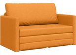 Vidaxl Divano Letto 110 Cm Giallo Scuro Tessuto
