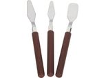 Set Di 3 Coltelli Per Pittura, Spatola In Acciaio Inox, Per Pittura A Olio E Modellazione Dell'argilla, Strumento Per Artisti