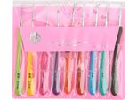 Set Di 9 Ganci Per Uncinetto, 2,0-6,0 Mm Con Codice Colore, Per Coperte/Capi/Diy, Principianti E Lavori Ad Ago