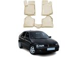 Omac Gummimatten FußMatten FüR Seat Leon 1999-2005 Tpe Automatten Beige 4X