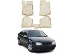 Omac Gummimatten FußMatten FüR Vw Bora 1998-2004 Tpe Automatten Beige 4X