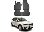 Omac Gummi FußMatten FüR Seat Arona 2017-2025 Automatten Gummi Schwarz 4Tlg