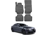 Omac Gummimatten FußMatten FüR Alfa Romeo Giulia 4 2015-2025 Tpe Schwarz 4X