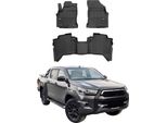 Omac Gummi FußMatten FüR Toyota Hilux 2015-2024 Premium Tpe Automatten 3Tlg